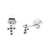Mini Cross Studs | 14K