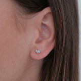 Malibu Mini Heart Studs | 9K Gold