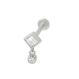 YORK SINGLE FLAT BACK STUD | 14K
