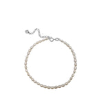 Camilla Pearl Anklet | Silver