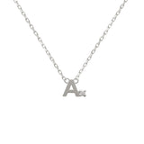 Mini Diamond Letter Necklace | 9K