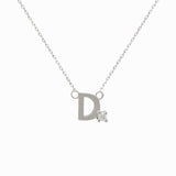 Mini Diamond Letter Necklace | 9K