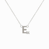 Mini Diamond Letter Necklace | 9K
