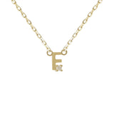 Mini Diamond Letter Necklace | 9K
