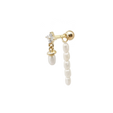 Calia Pearl Ball Back Stud | 14K