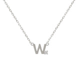 Mini Diamond Letter Necklace | 9K