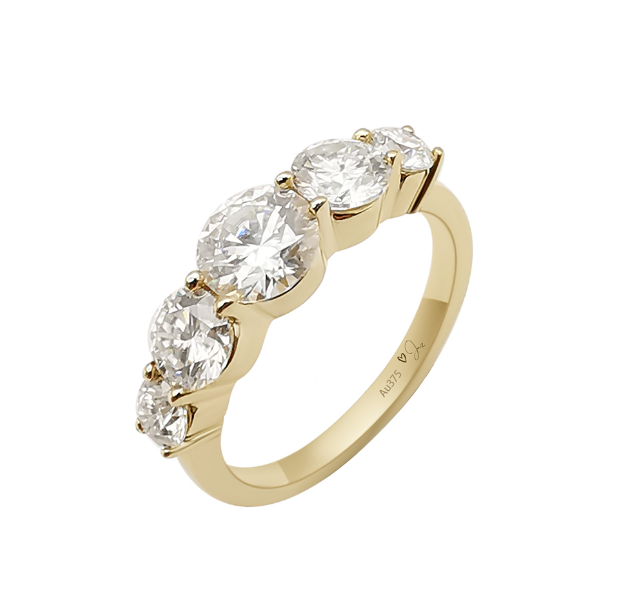 Moissanite Diamond Pinky Ring Jaz Hand Made