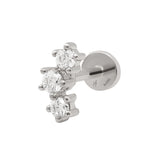 Topaz Diamond Flat Back Stud