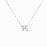 Mini Diamond Letter Necklace | 9K