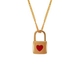 Love Lock Necklace | Rose Gold