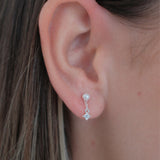 Milos Pearl Drop Stud | Silver