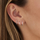 SAINT FLAT BACK STUD | 14K