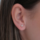 Malibu Mini Heart Studs | Gold Vermeil