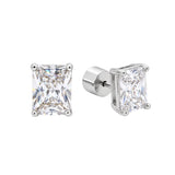 Olivia Diamond Studs | Silver