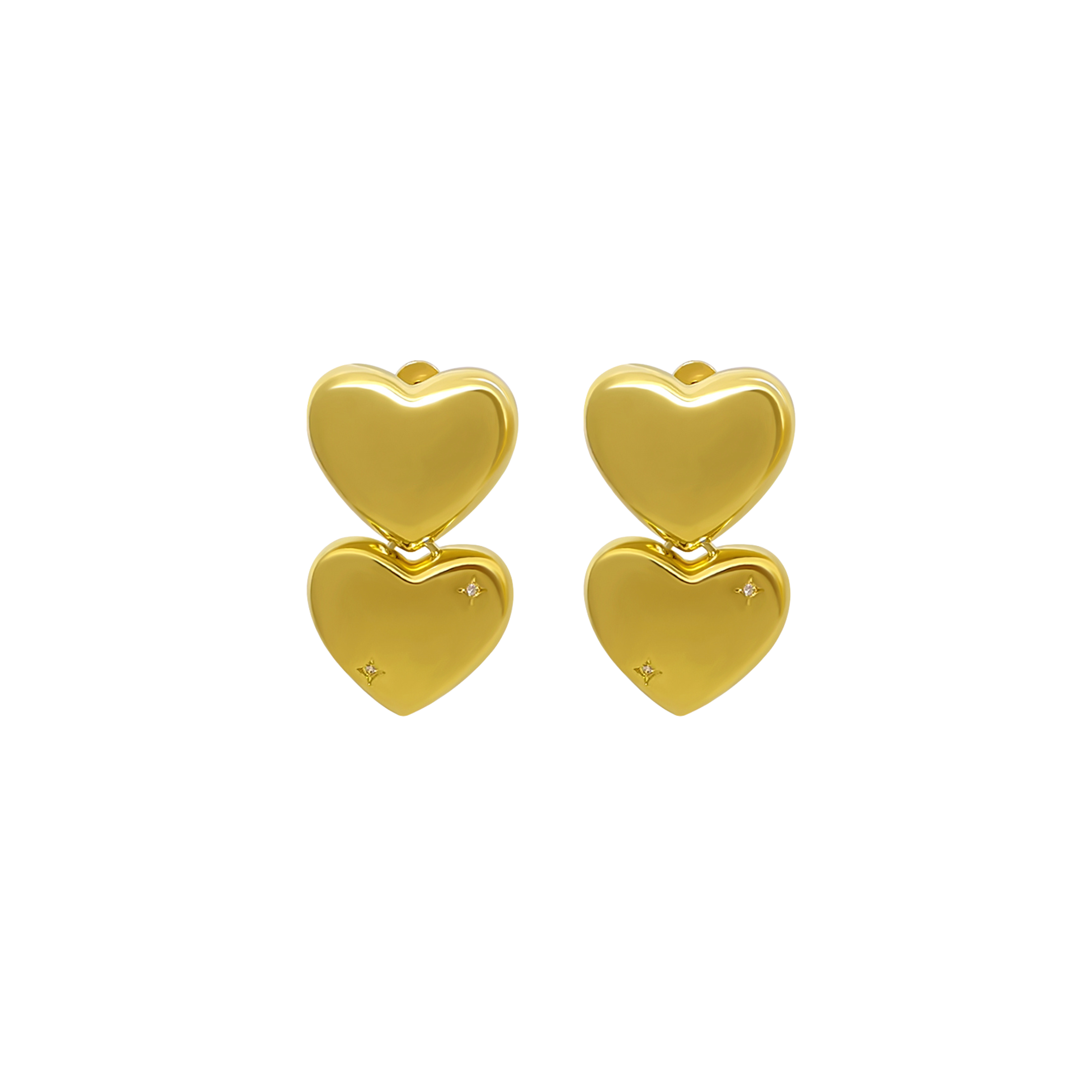Lover Earrings | Gold – Jaz Hand Made