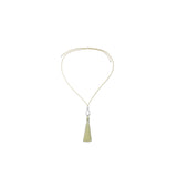 Riley Tassel Necklace | Cream