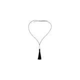 Riley Tassel Necklace | Black