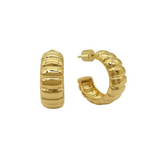Pia Croissant Hoops 2.0 | Gold