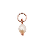 Mini Pearl Charm | Rose Gold