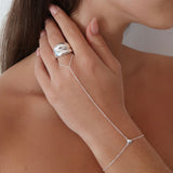Cleo Hand Chain | Silver