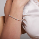 Adele Tennis Bracelet | Silver