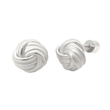 ARIA KNOT STUDS | Silver