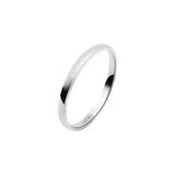 ROUND STACKER RING | Silver