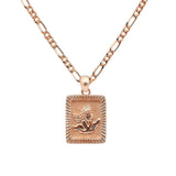 Angel Pendant Necklace | Rose Gold