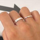 ROUND STACKER RING | Silver