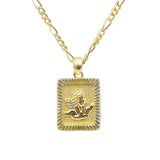 Angel Pendant Necklace | Gold