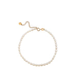 Camilla Pearl Anklet | Gold
